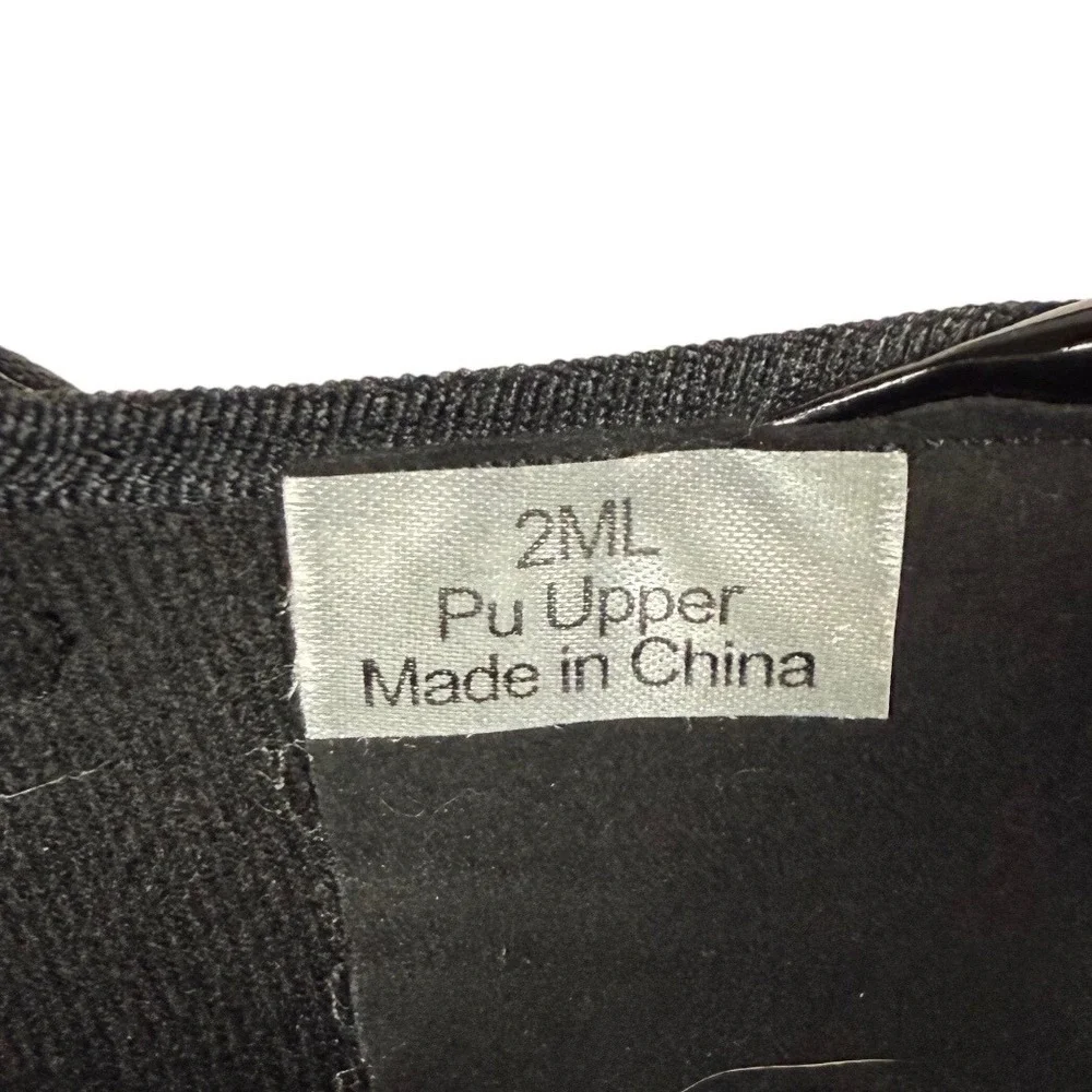 Stelle Black Patent Mary Jane Tap Shoes Kids Size 2ML Hook and Loop Strap
